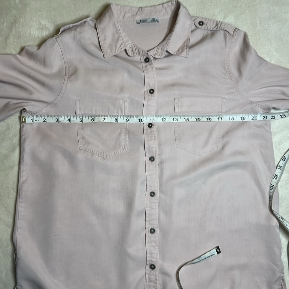 Light Pink Button-Down Women's Shirt - Picture 4 of 7